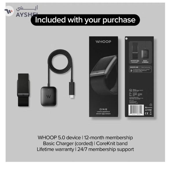 Whoop One – 12-Month Membership – 5.0 Health and Fitness Wearable