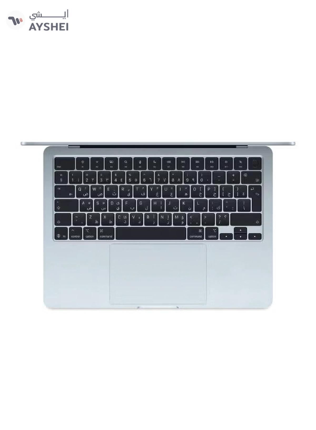 Apple New 2025 MacBook Air MC6U4 13-Inch Display, Apple M4 Chip 10-Core CPU 10-Core GPU Processor/16GB RAM/512GB SSD/macOS English/Arabic Sky Blue-3-3