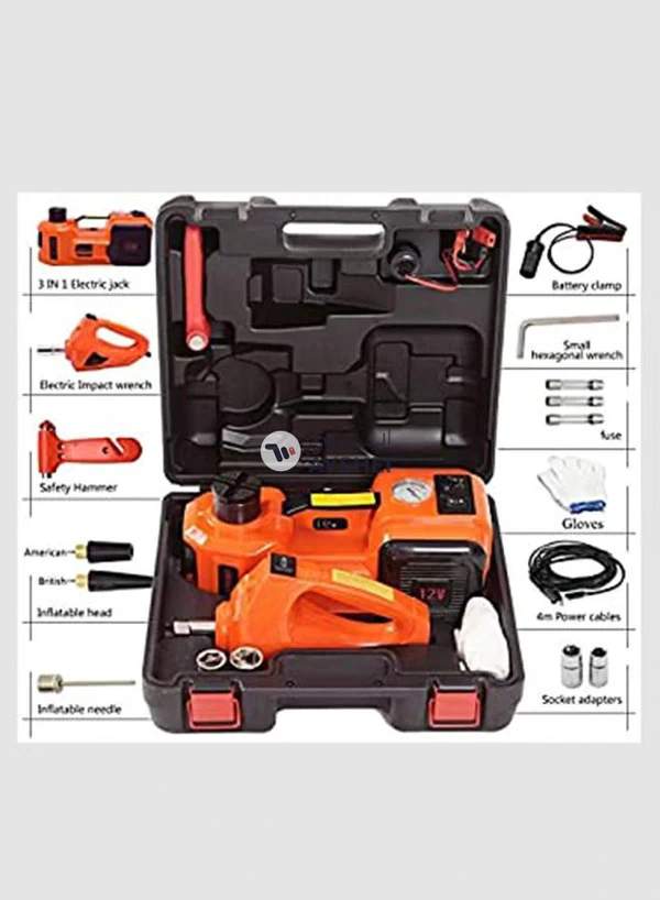 Generic 3-In-1 Electric Car Jack With Air Compressor