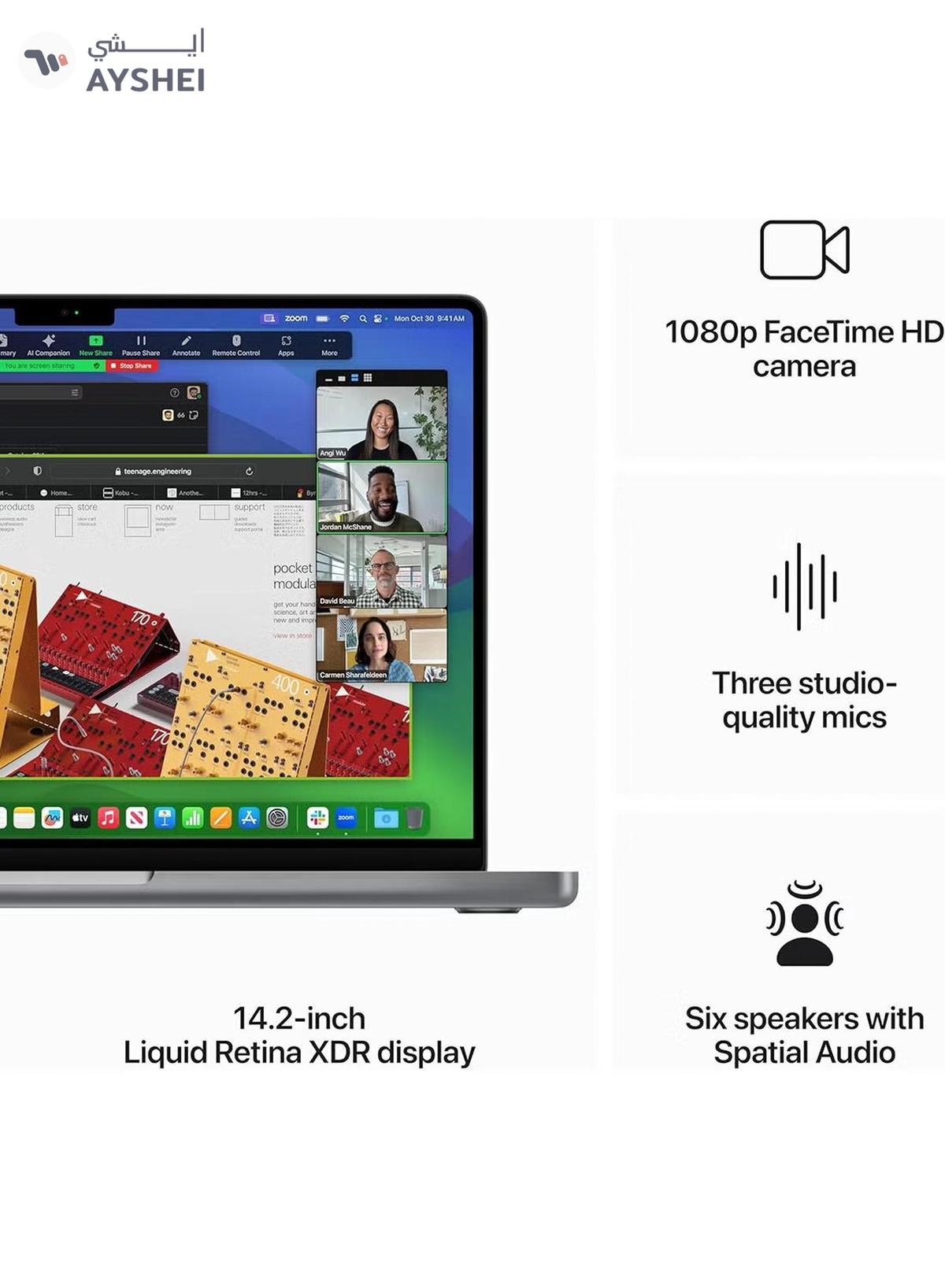 Apple 2023 Newest MacBook Pro MTL73 Laptop M3 chip with 8‑core CPU, 10‑core GPU-4-4