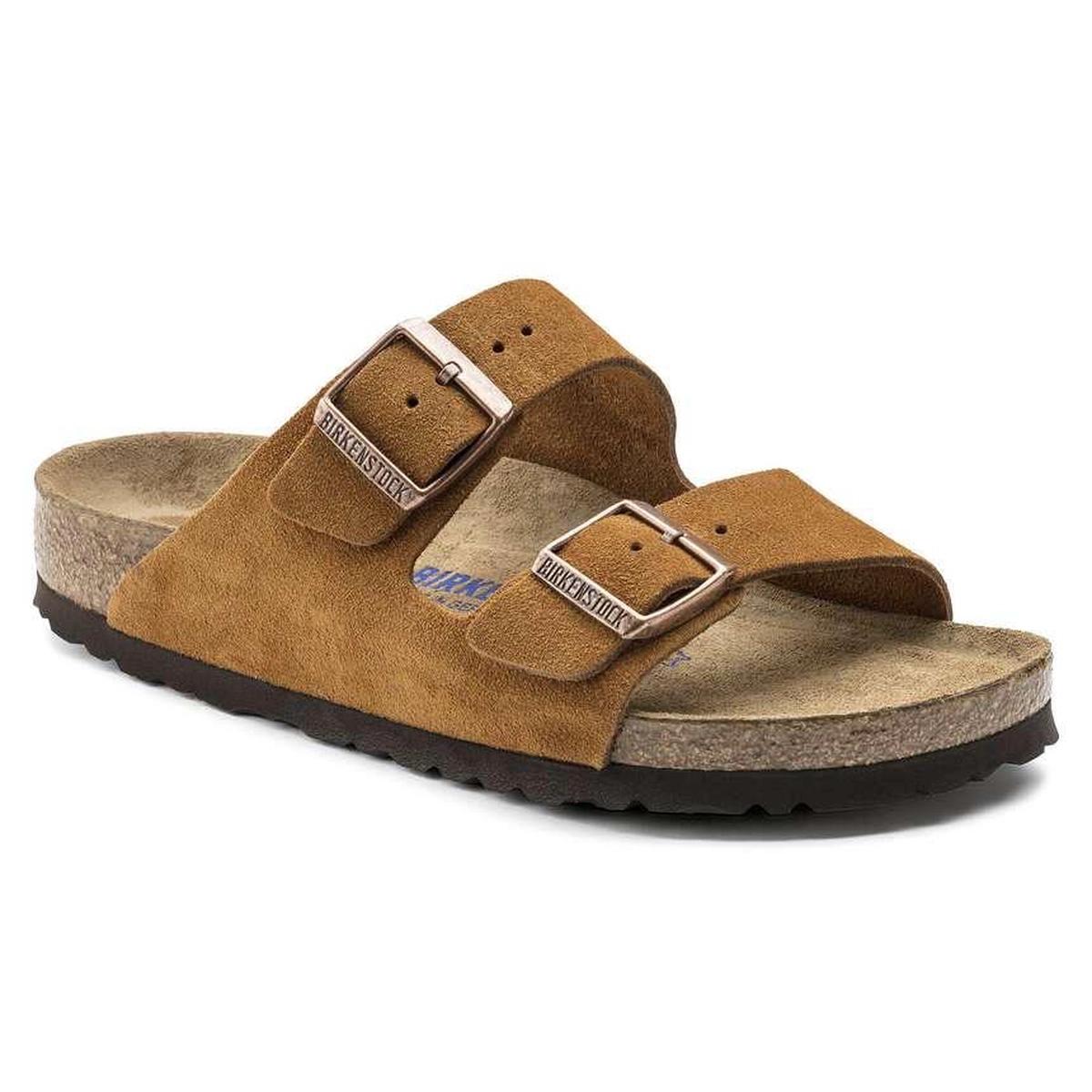 Birkenstock Arizona Suede Leather Two-Strap Sandals-0-1