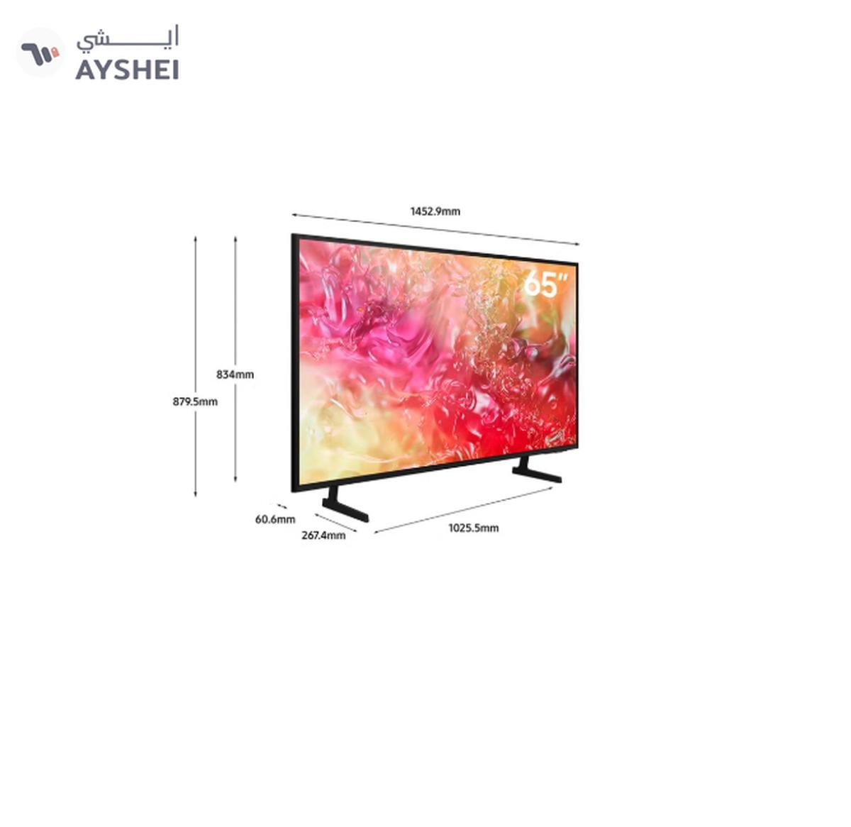 Samsung Smart TV, Crystal UHD, DU7000, 65 Inch, 2024, PurColor, 4K Upscaling, Tizen OS, Q-Symphony UA65DU7000UXZN Black-1-landscape