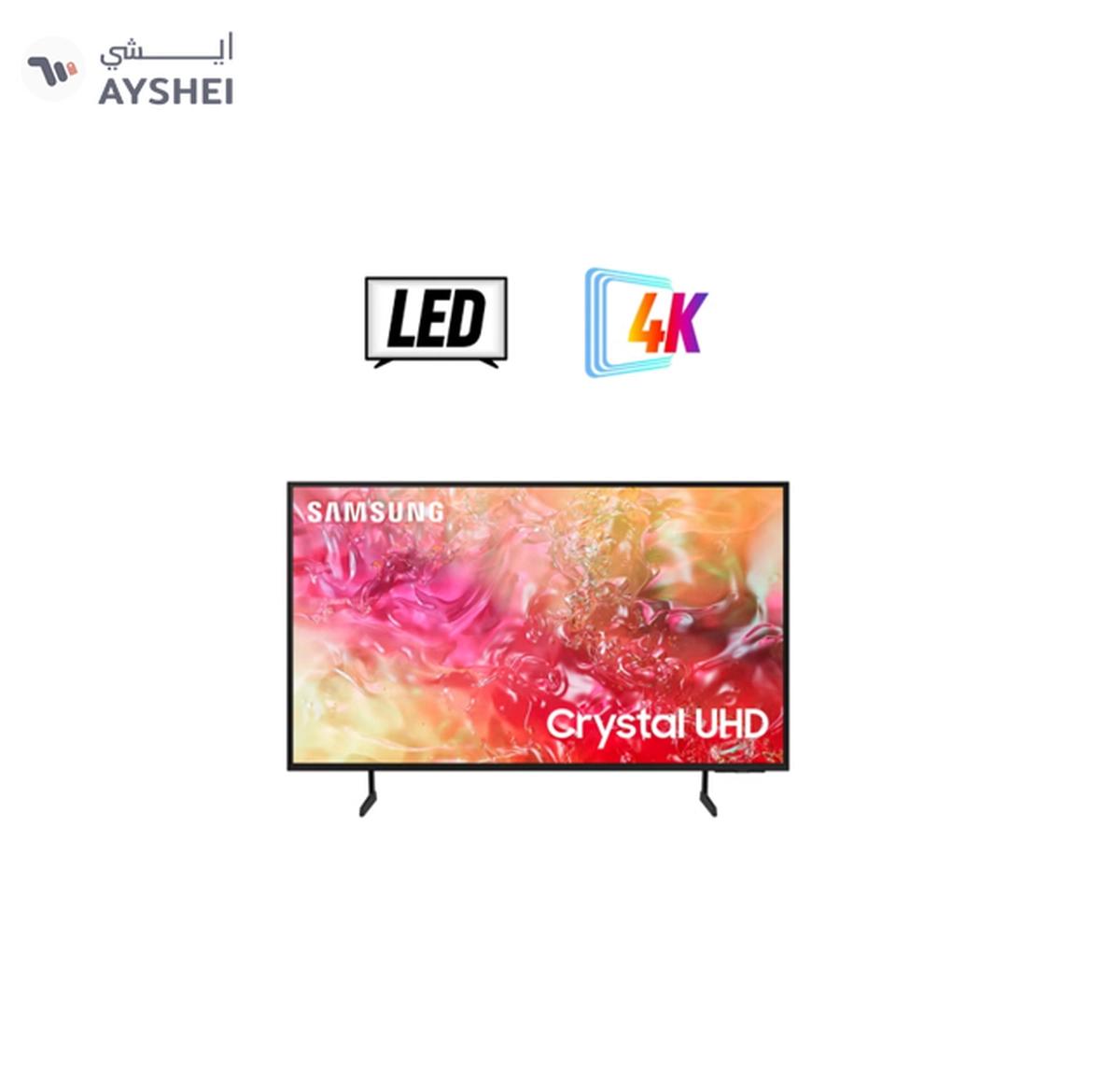 Samsung Smart TV, Crystal UHD, DU7000, 65 Inch, 2024, PurColor, 4K Upscaling, Tizen OS, Q-Symphony UA65DU7000UXZN Black-0-landscape