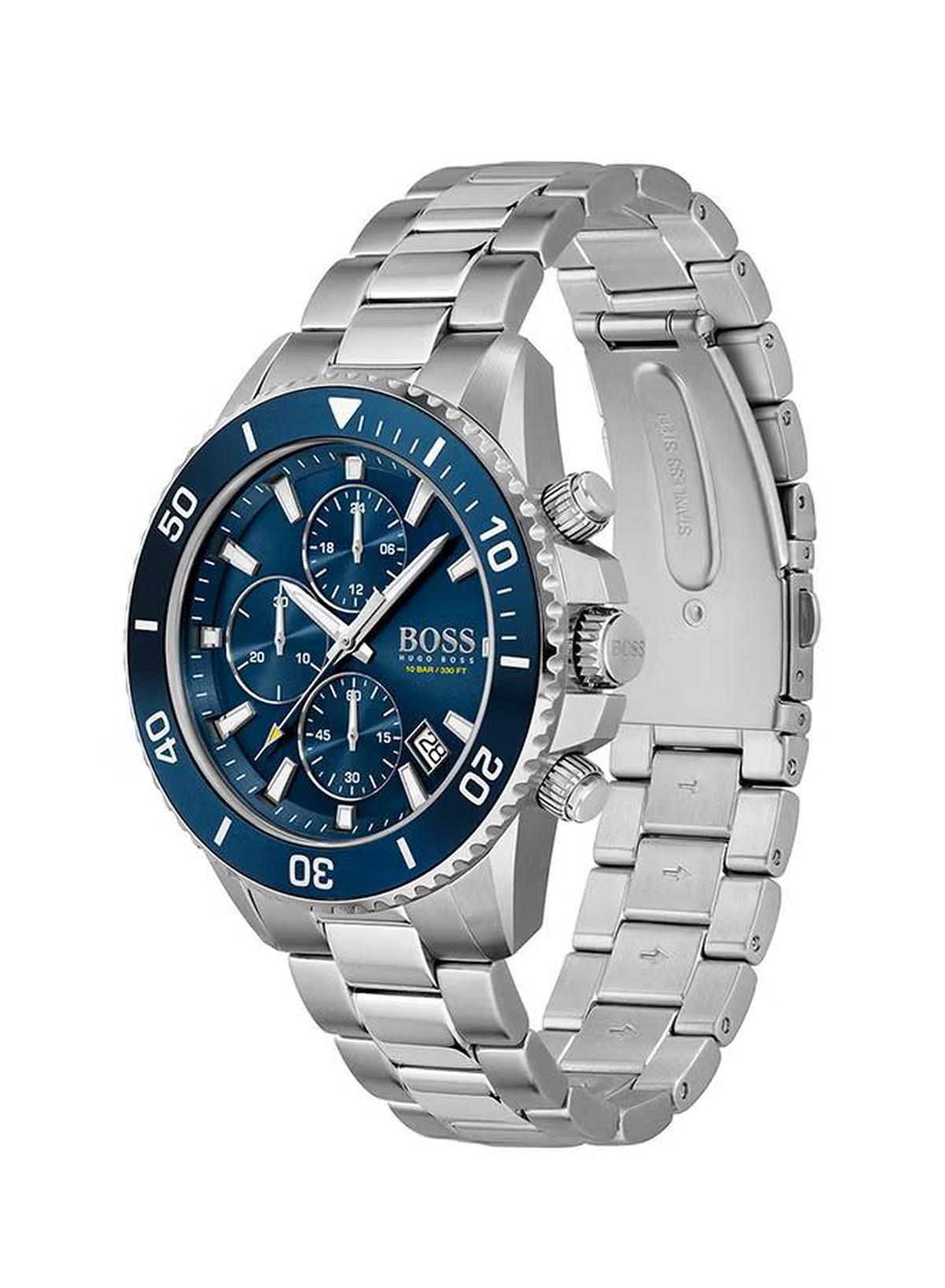 HUGO BOSS Men's Admiral Blue Dial Watch - 1513907-3-3