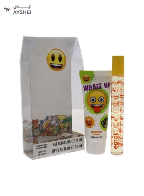 Emoji Whazz Up Gift Set (Rollerball Perfume - 0.34oz, Shower Gel - 0.85oz)