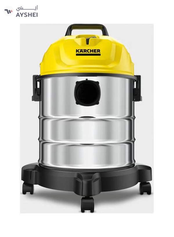 KARCHER WD 1 s Classic Wet & Dry Vacuum Cleaner, 18L Stainless Steel Tank, 1300W, Blower Function 1500 W 1.098-324.0 Multicolour