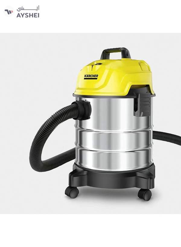 KARCHER WD 1 s Classic Wet & Dry Vacuum Cleaner, 18L Stainless Steel Tank, 1300W, Blower Function 1500 W 1.098-324.0 Multicolour