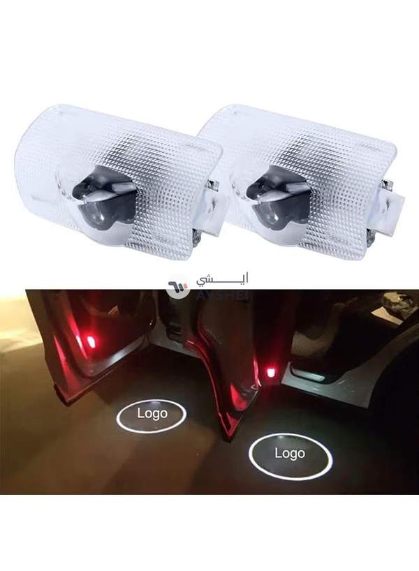 Generic 2-Piece LED Car Door Welcome Logo Car Brand 3D Shadow Light For Toyota