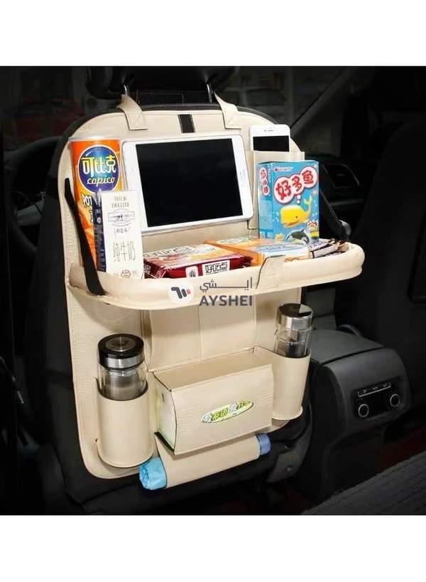 Generic 1-Piece Car Back Seat Organizer with Tray Table