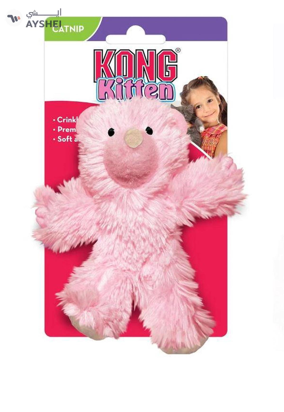 KONG Kitten Teddy Bear Cat Toy (Color Assorted)-0-portrait