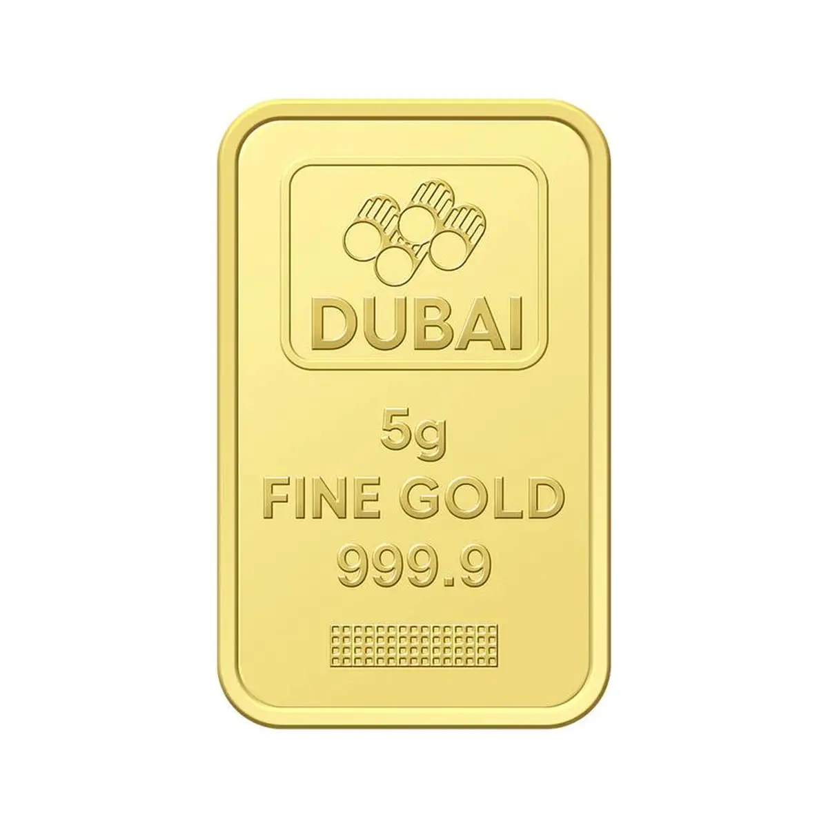 Dubai Gold 5 Grams Pure 999.9 Fine Gold Bar - Variable Design-3-3