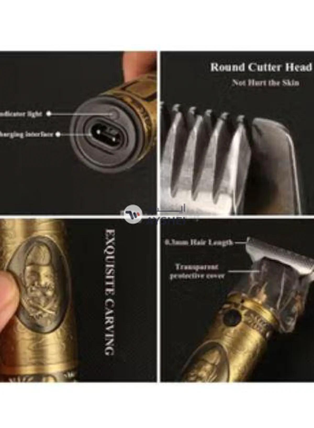 Electric Hair Trimmer Gold 14*4cm-4-4