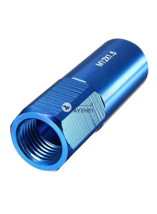 Generic 20-Piece 60Mm M12X1.5 Blue Aluminum Extended Tuner Lug Nuts For Wheels/Rims Part