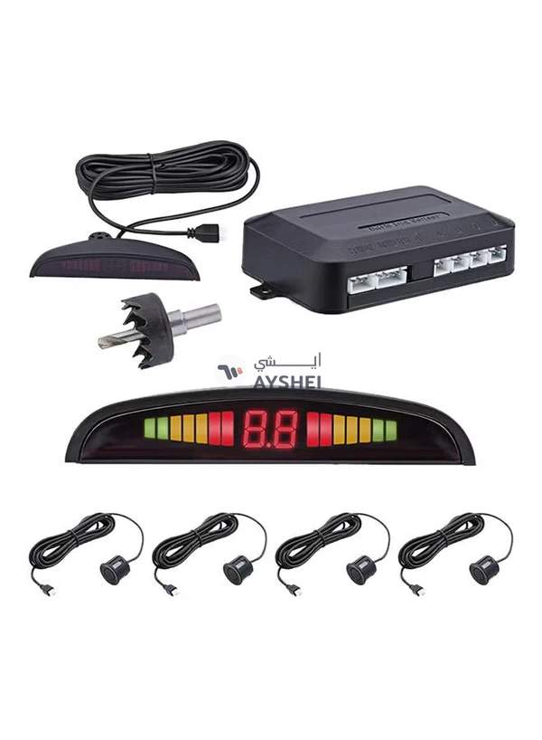 Generic 4 Parking Sensors Car Reverse Backup Radar System With LED Display