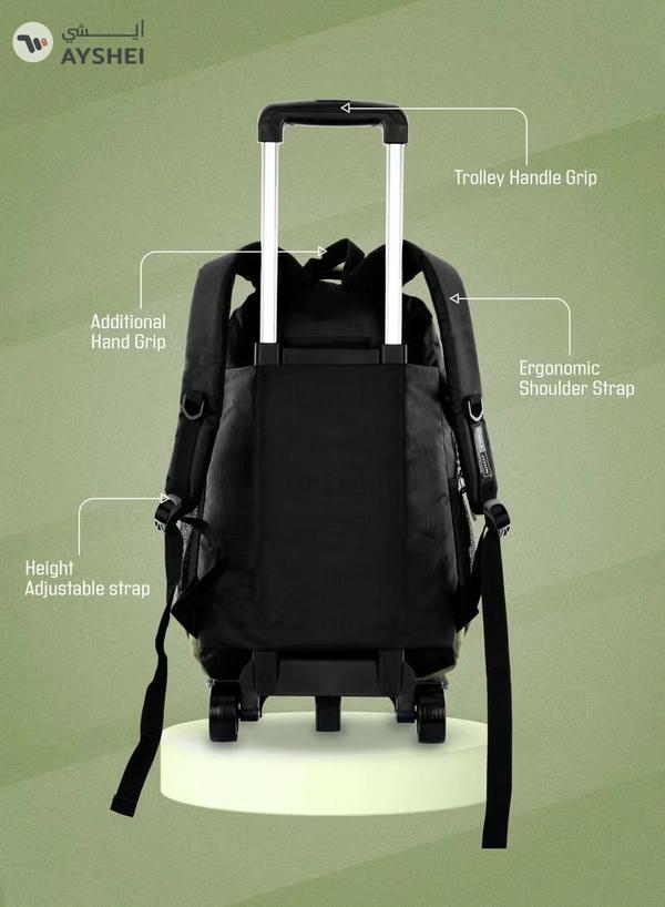 PARAJOHN 2 Wheel Trolley backpack 20 inches Green