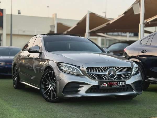 Mercedes C200 AMG Gcc Full Option Free paint super condition