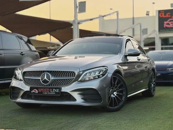 Mercedes C200 AMG Gcc Full Option Free paint super condition