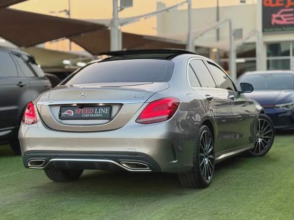 Mercedes C200 AMG Gcc Full Option Free paint super condition