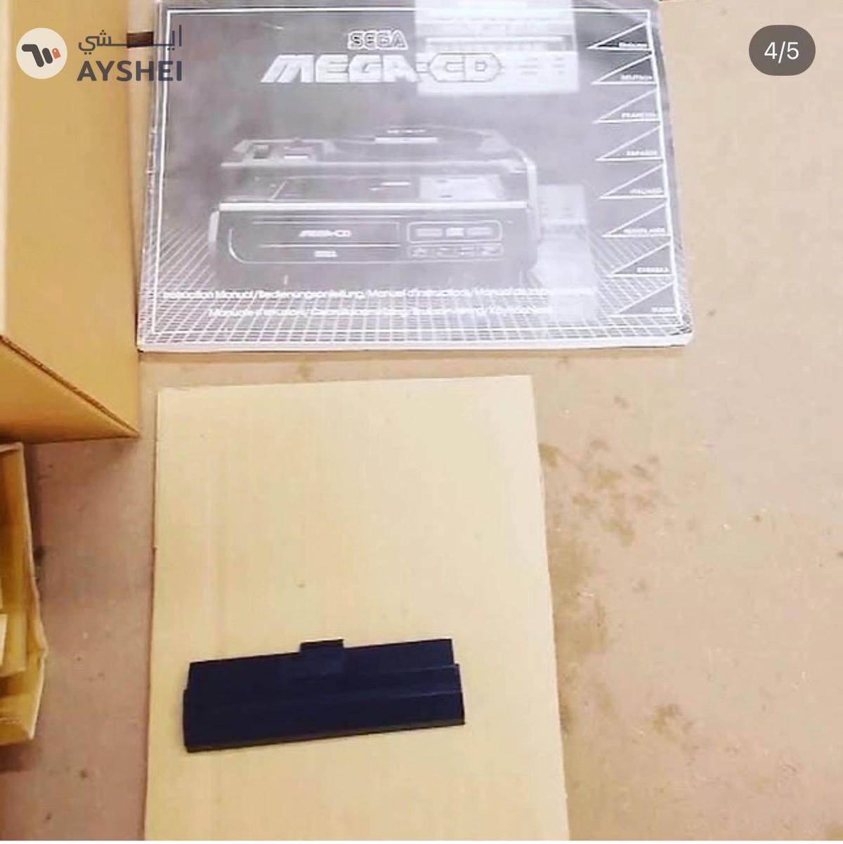 Sega Mega-CD Black Pal 220v COMPUTER CONSOLE With 3 Games Box Instructions-1-portrait