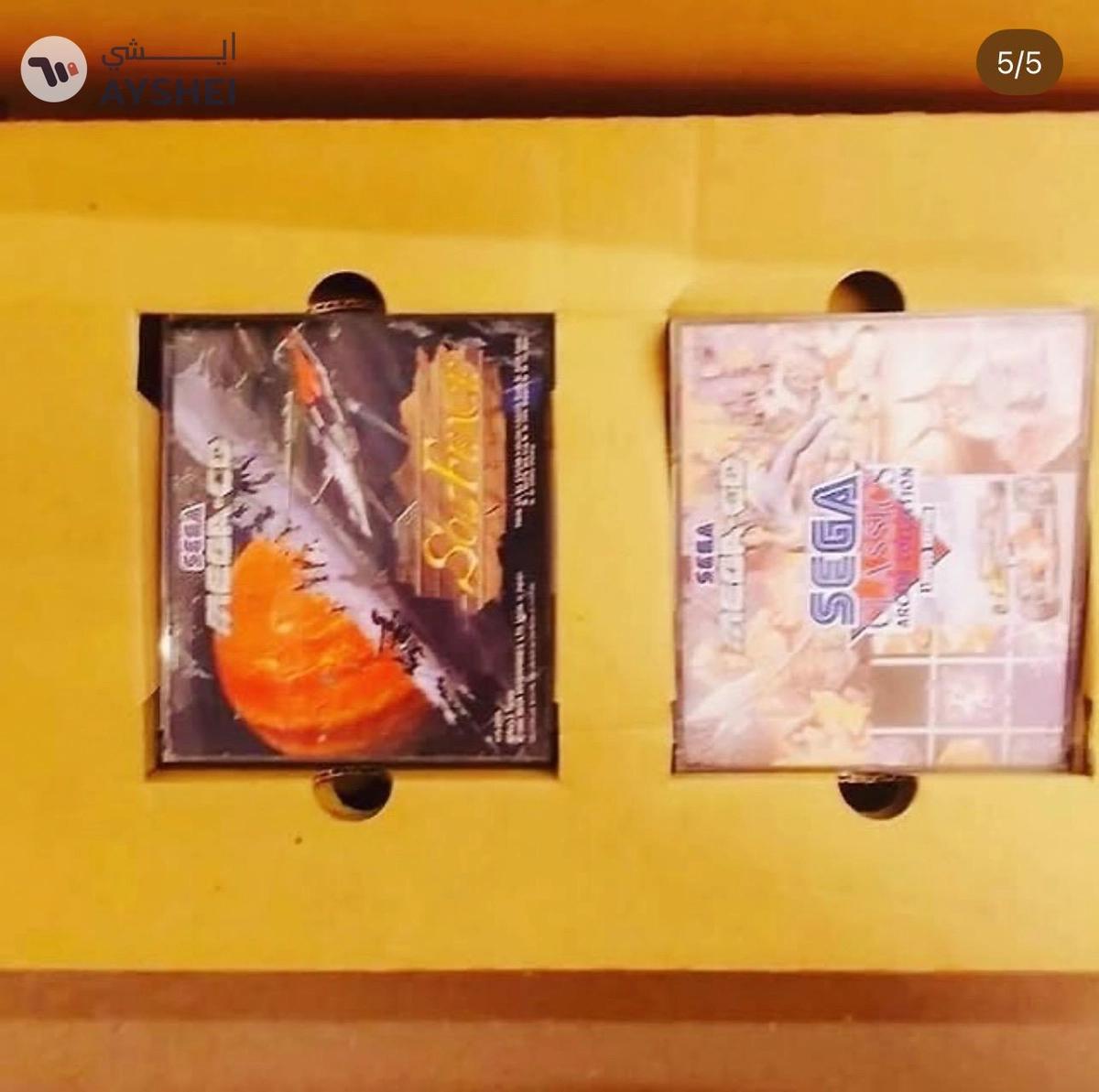 Sega Mega-CD Black Pal 220v COMPUTER CONSOLE With 3 Games Box Instructions-2-2