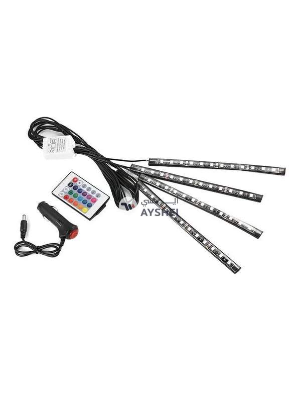 Generic Wireless Remote Control Car Auto Light RGB LED Neon Interior Light Lamp Strip