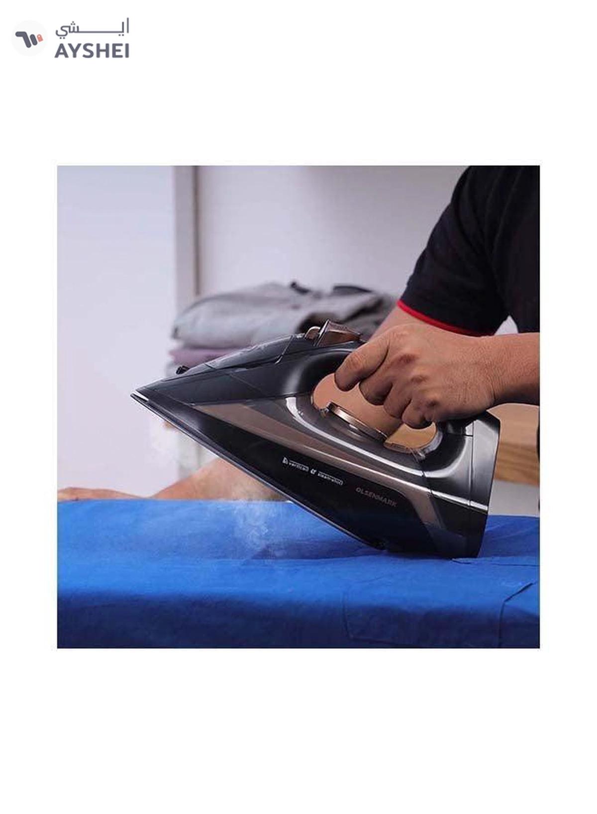 Olsenmark Corded And Cordless Steam Iron With 420ml Water Tank 2200.0 W OMSI1839 black-1-portrait