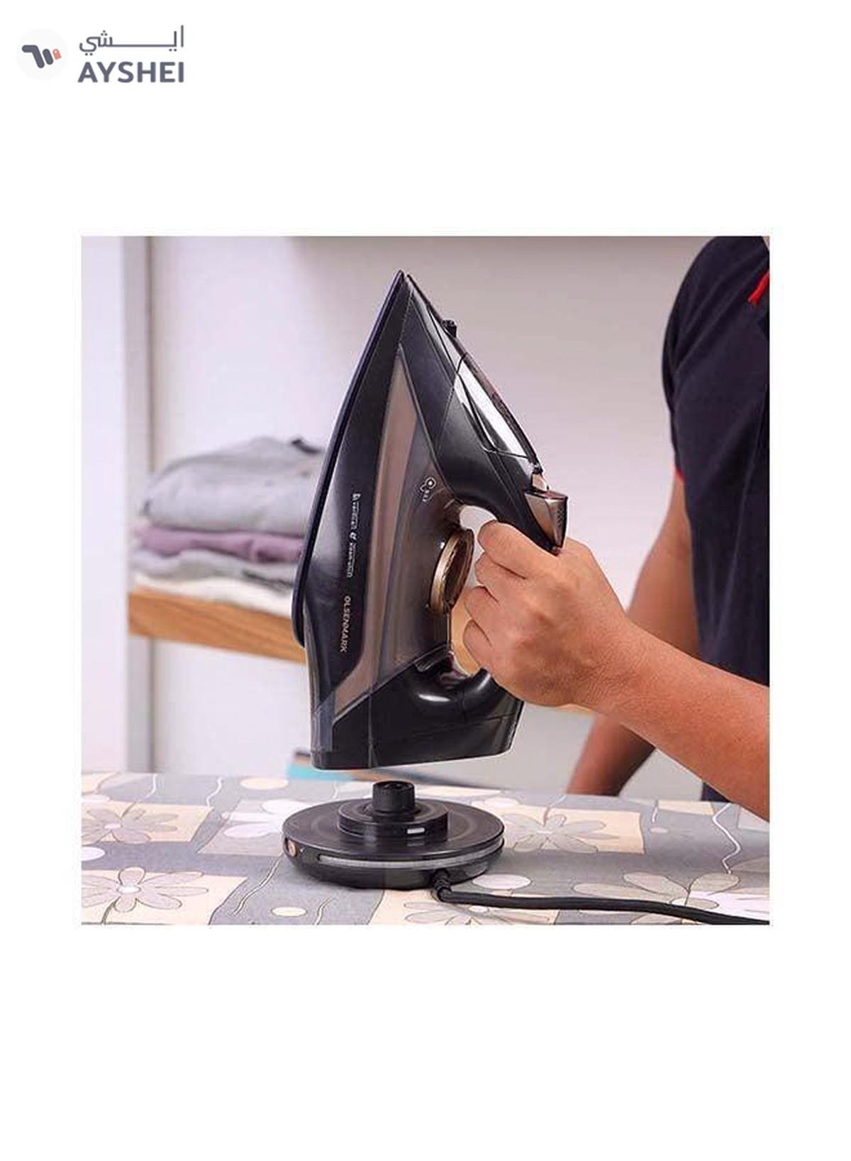 Olsenmark Corded And Cordless Steam Iron With 420ml Water Tank 2200.0 W OMSI1839 black-1-portrait