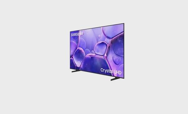 Samsung 65 Inch Crystal UHD TV, U8000F, 4K, Crystal Processor 4K, MetalStream Design, Knox Security, Endless Free Content, Smart TV, UA65U8000FUXZN (2025 - UAE Version) U8000F BLACK