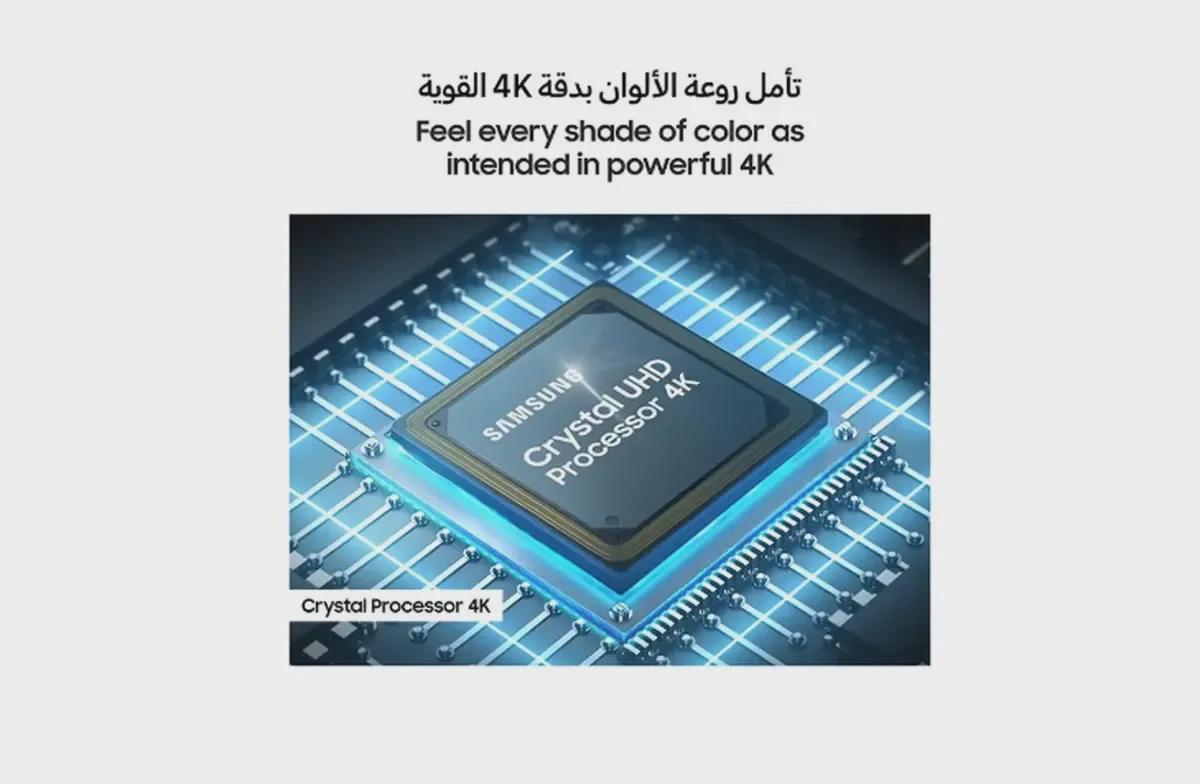 Samsung 65 Inch Crystal UHD TV, U8000F, 4K, Crystal Processor 4K, MetalStream Design, Knox Security, Endless Free Content, Smart TV, UA65U8000FUXZN (2025 - UAE Version) U8000F BLACK-2-2