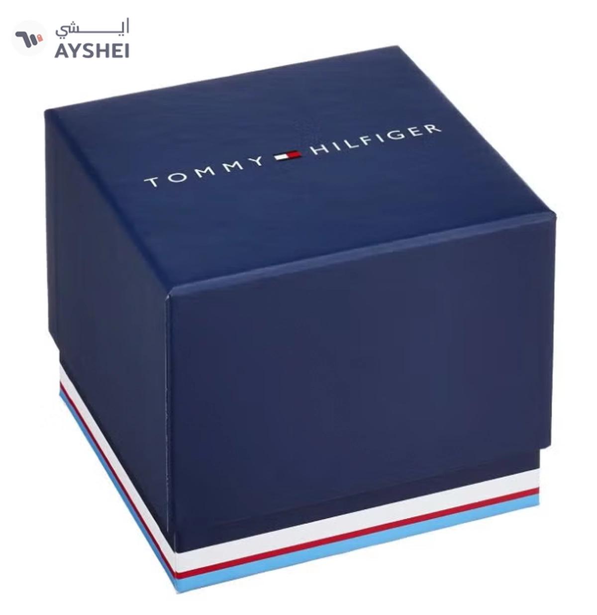 Tommy Hilfiger Men's Mason Round Shape Silicone Strap Analog Wrist Watch 45 mm - Grey - 1791792-5-5