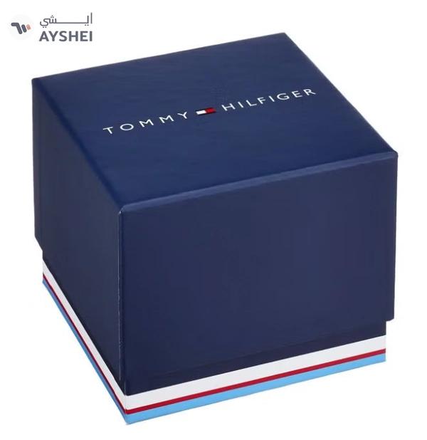 Tommy Hilfiger Men's Mason Round Shape Silicone Strap Analog Wrist Watch 45 mm - Grey - 1791792