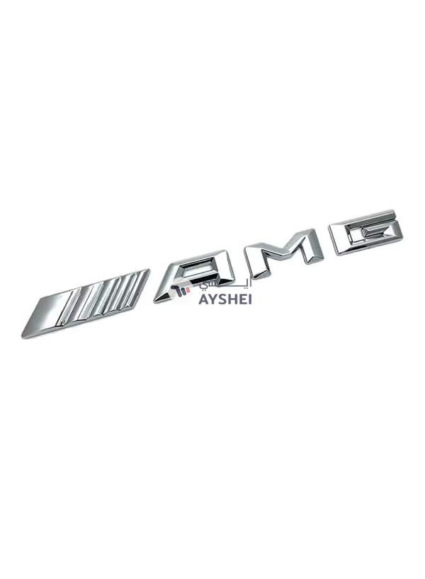 Generic 3D Silver Badge Decal Emblem Car Sticker For Mercedes Benz Amg