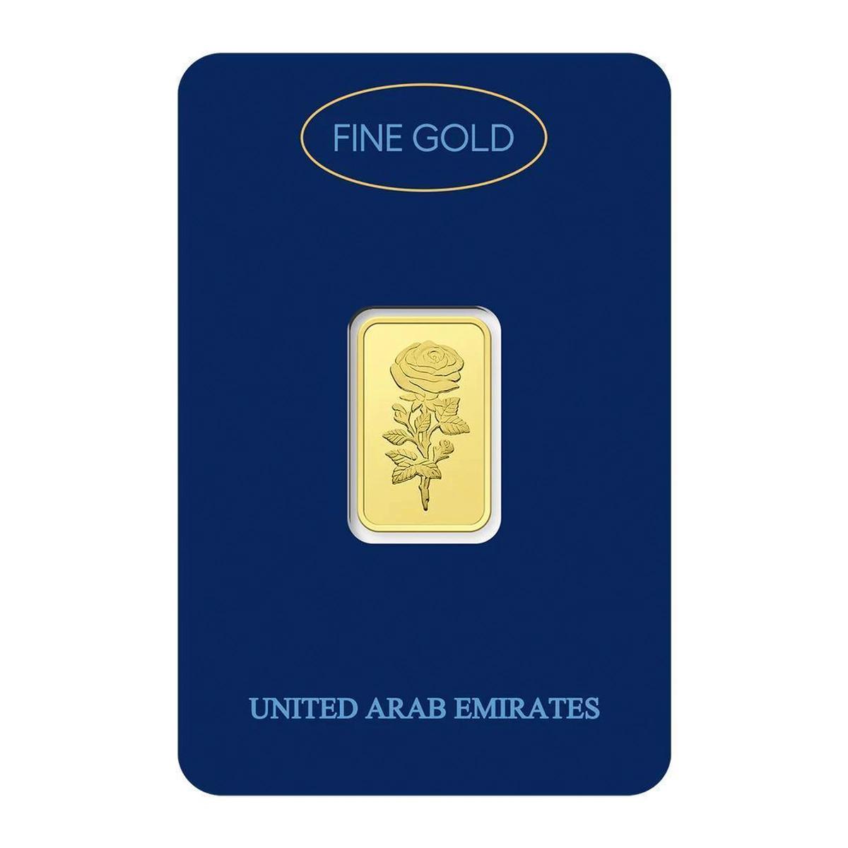 Dubai Gold 5 Grams Pure 999.9 Fine Gold Bar-0-portrait