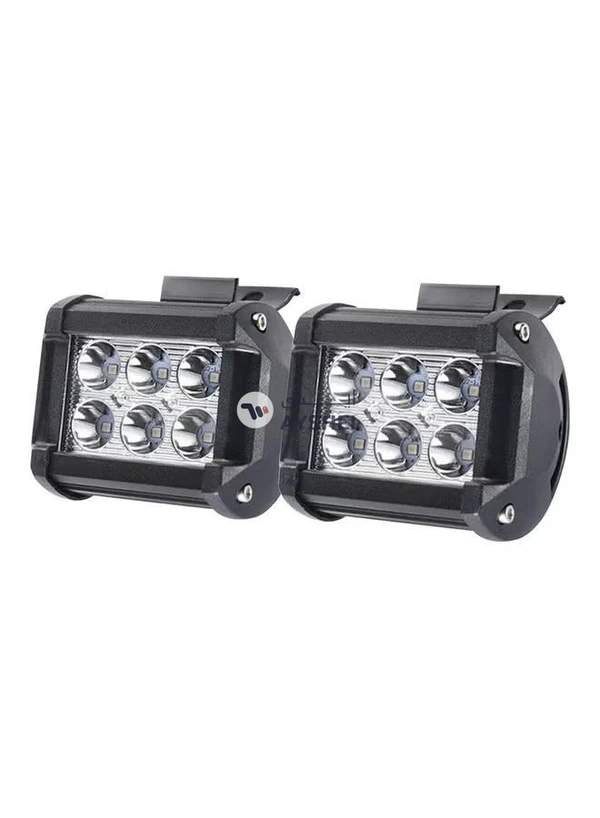 Generic 2-Piece 18W Car Work Light Bar 6000K Lighting For Jeeps