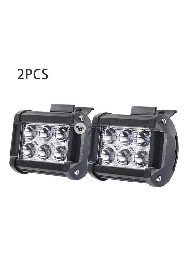 Generic 2-Piece 18W Car Work Light Bar 6000K Lighting For Jeeps