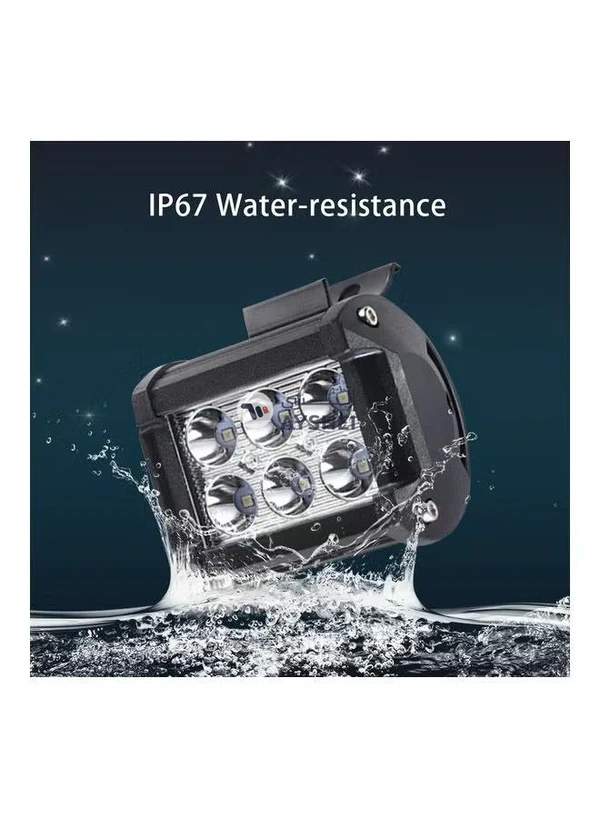 Generic 2-Piece 18W Car Work Light Bar 6000K Lighting For Jeeps