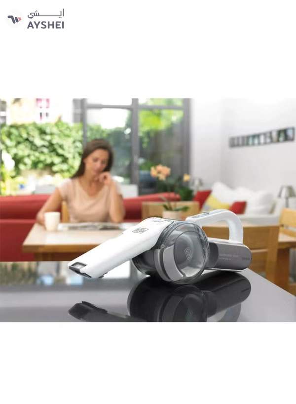 BLACK+DECKER Cordless Dustbuster Pivot Hand Vacuum 18V 440 ml 35 W PV1820L-GB White Grey
