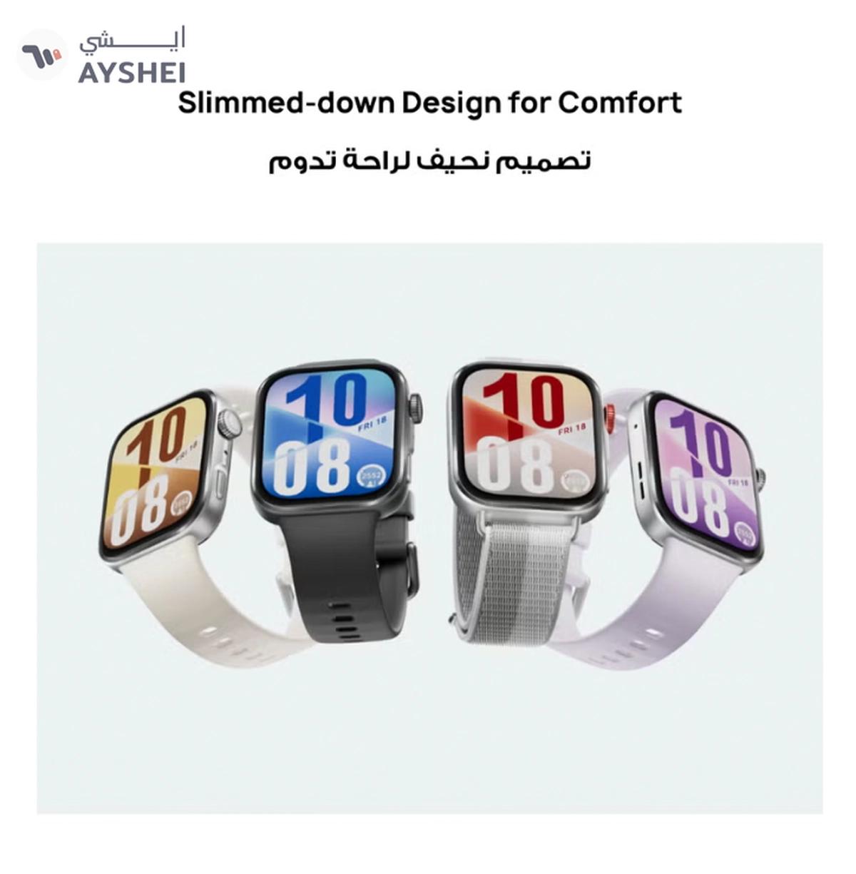 HUAWEI Watch FIT4 Smart Watch, 1.82” Display, 100+ Sports modes, Fitness and Sleep Tracker, Heart Rate Monitor, Emotional Wellbeing Assistant, up to 10-Day Battery Life, iOS & Android White-1-portrait