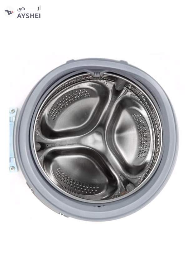 GEEPAS 6 KG Front Load Fully Automatic Smart Washing Machine| With Drum Cleaning Function, Smart Weight Function, Stainless Steel Drum, Steam Function, Quick Wash| Child Lock 6 kg 6 kg GWMF6210LCR White