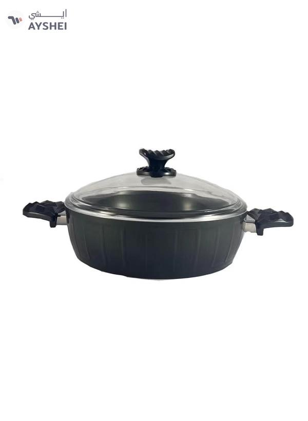 Homemaker 9-Piece Farah Cookware Set - Tempered Glass Lids - 3 Deep Pots - 1 Low Pot - 1 Frypan - Non-Stick Ceramic Surface - PFOA Free - Green