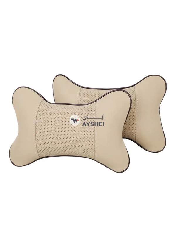 Generic 2-Piece Perforated Car Headrest Cushion