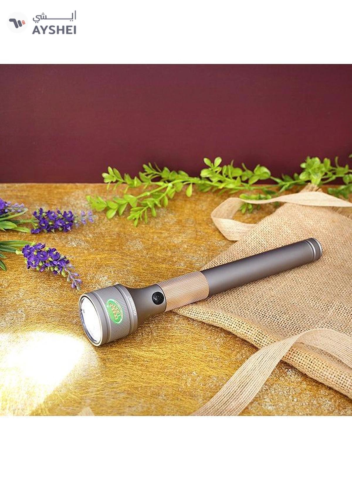 Olsenmark Rechargeable LED Handheld Flashlight Torch Grey-0-portrait