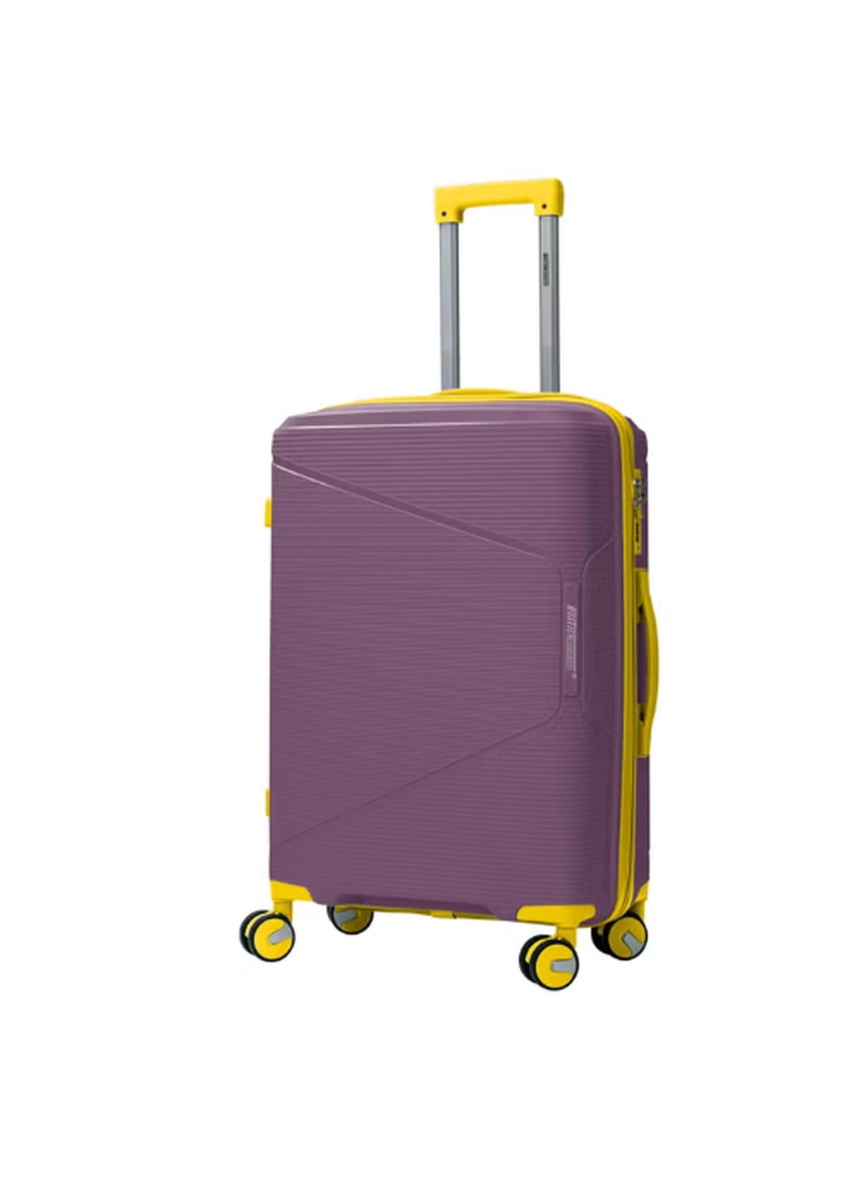 British Tourister 3 Piece Polypropylene Hard side Luggage Set with TSA Lock | Lightweight Spinner Suitcases with 360° Wheels | Durable Trolley Bags for Secure Travel (Small, Medium, Large) – Purple-4-4