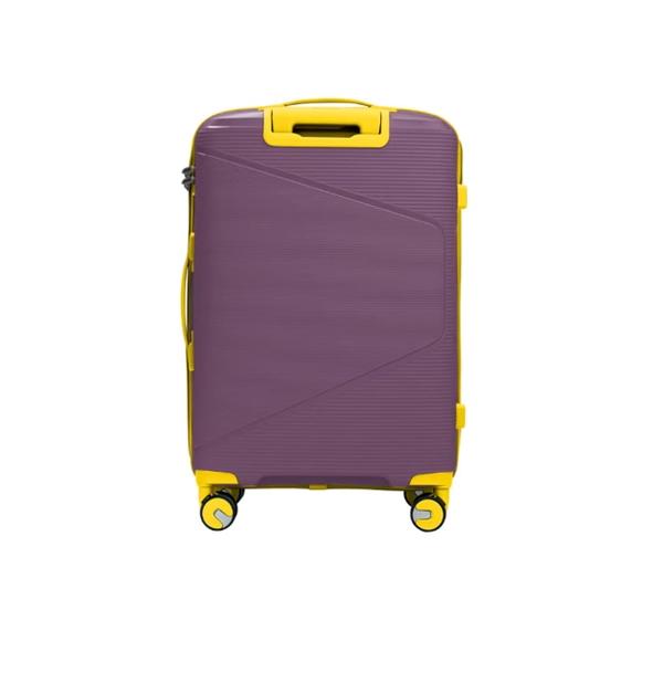 British Tourister 3 Piece Polypropylene Hard side Luggage Set with TSA Lock | Lightweight Spinner Suitcases with 360° Wheels | Durable Trolley Bags for Secure Travel (Small, Medium, Large) – Purple