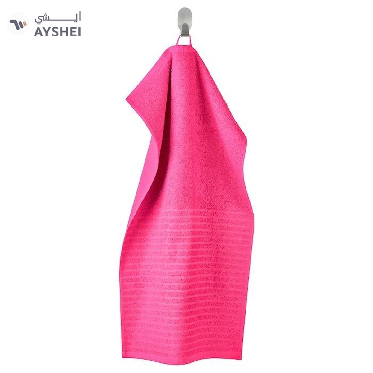 IKEA VÅGSJÖN Hand Towel, Bright Pink, 40x70 cm -0-portrait