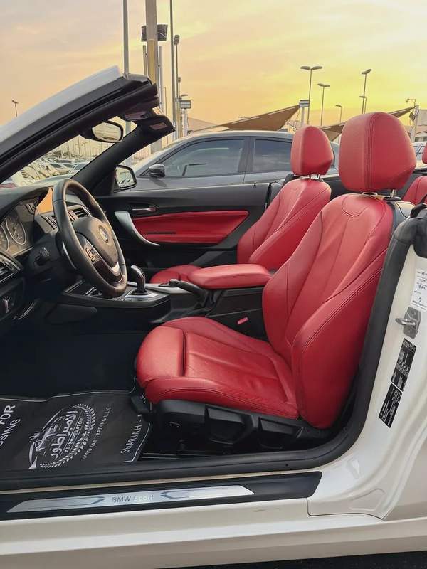 بى إم دبليو 220I موديل 2016 خليجى صبغ الوكاله مفتاحين الوكاله