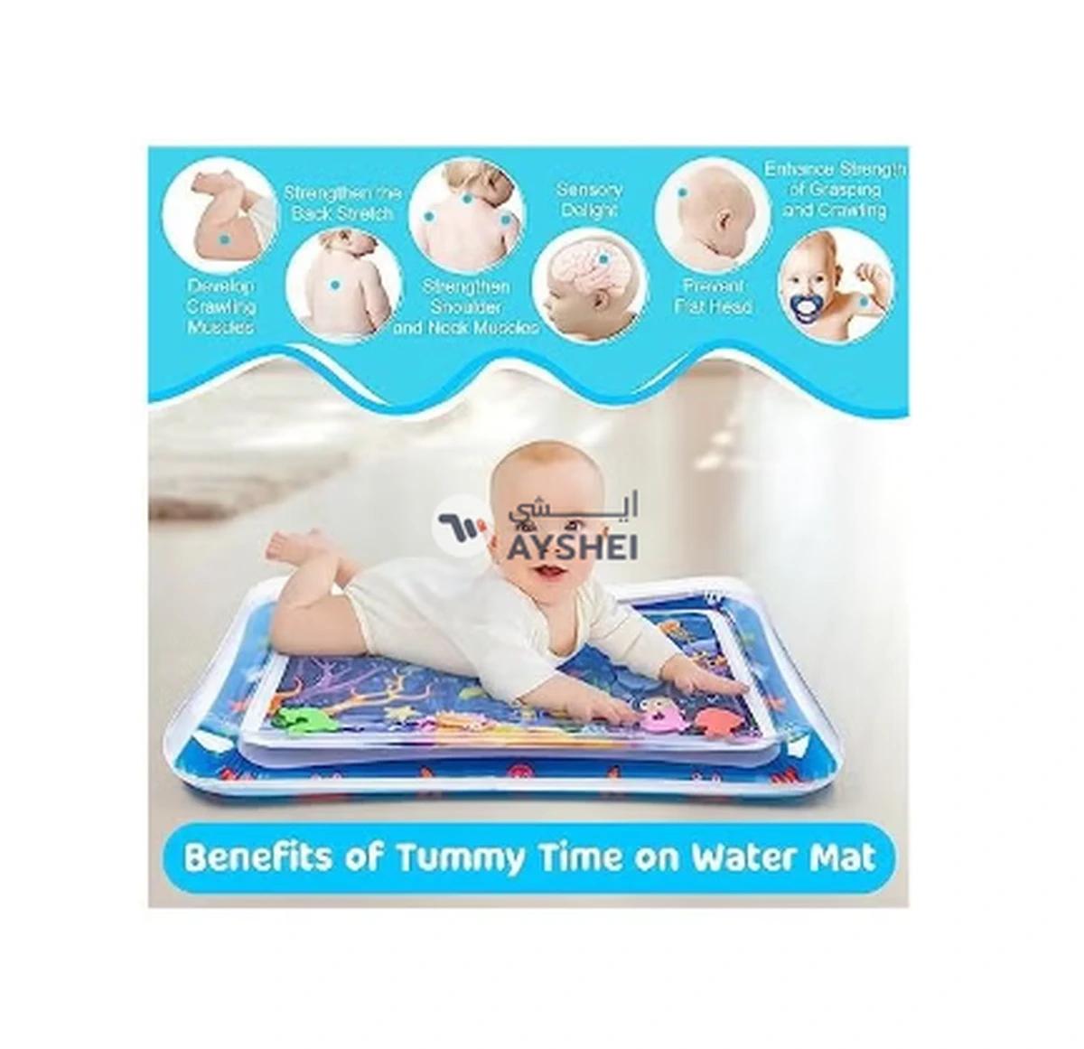 ORiTi Tummy Time Water Mat 丨Water Play Mat for Babies Inflatable Tummy Time Water Play Mat for Infants and Toddlers 3 to 12 Months Promote Development Toys Cute Baby Gifts-1-1