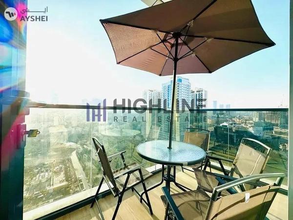 Fully Furnished Studio With Balcony | Pool View