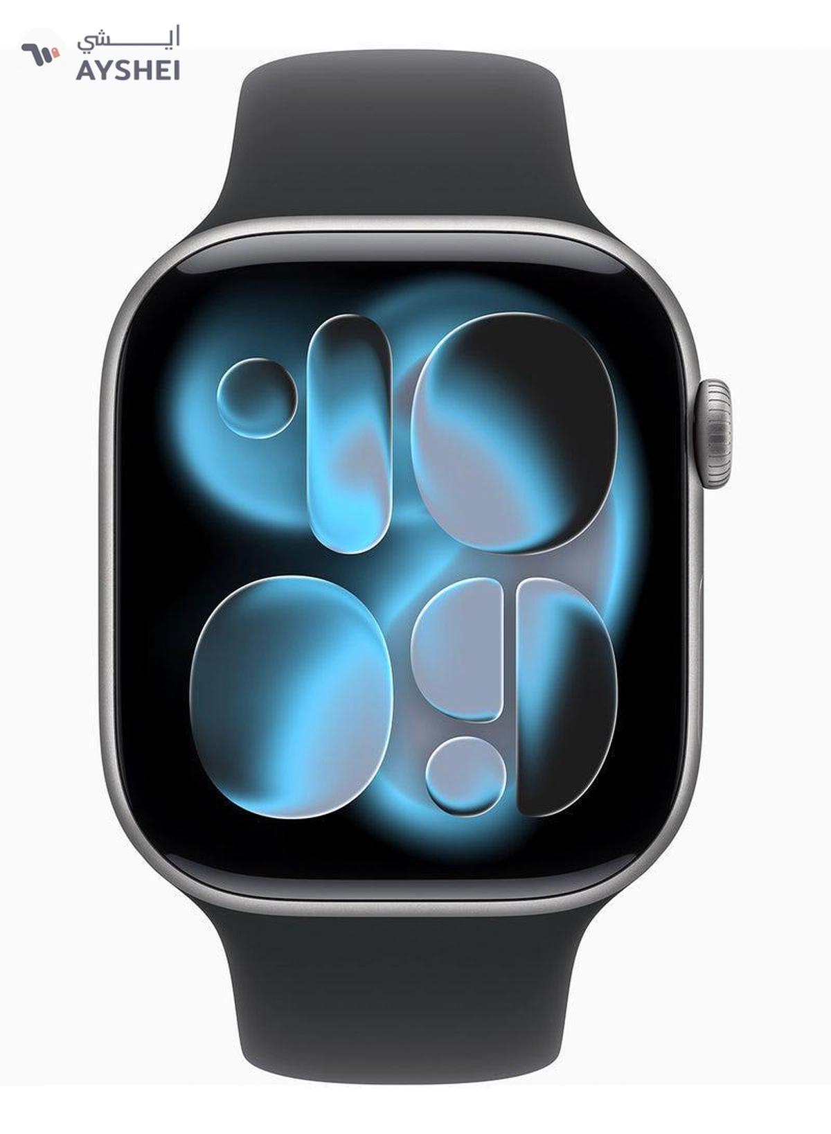 Apple Watch Series 11 GPS 46mm (INTERNATIONAL) Space Grey Aluminium Case With Black Sport Band SG Case - M/L-1-1