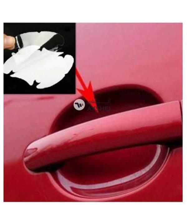 Bluelans 4-Piece Car Door Handle Scratch Protector Film Sheet